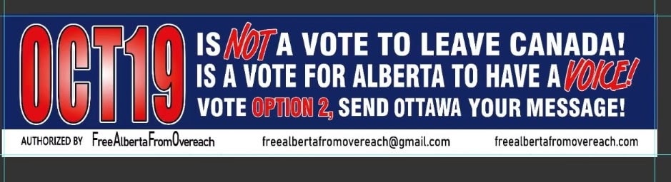 Oct 19 is Not a Vote to Leave Canada billboard